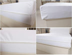 Single Bed Zipped Waterproof Mattress Protector Single with Zip Bed Fitted Sheet Zip Up Mattress Cover Encasement Protector All Round Protection 30cm Deep Fitted (Single 90x200cm+30cm)