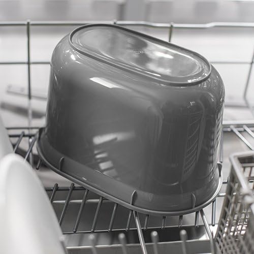 515630 2.5 Litre Kitchen Compost Caddy, Black/Grey, 2.5L