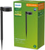 Lighting Vynce Outdoor Solar Wall Light, Square, 1.5W, 2700K, Black, IP44 Weatherproof