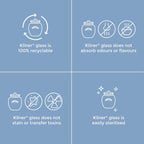 Universal Jar Push-Top Lid 2 Litre Glass Food Container with Silicone Seal Kitchen Pantry Storage for Dry Food Biscuits Sweets and Treats