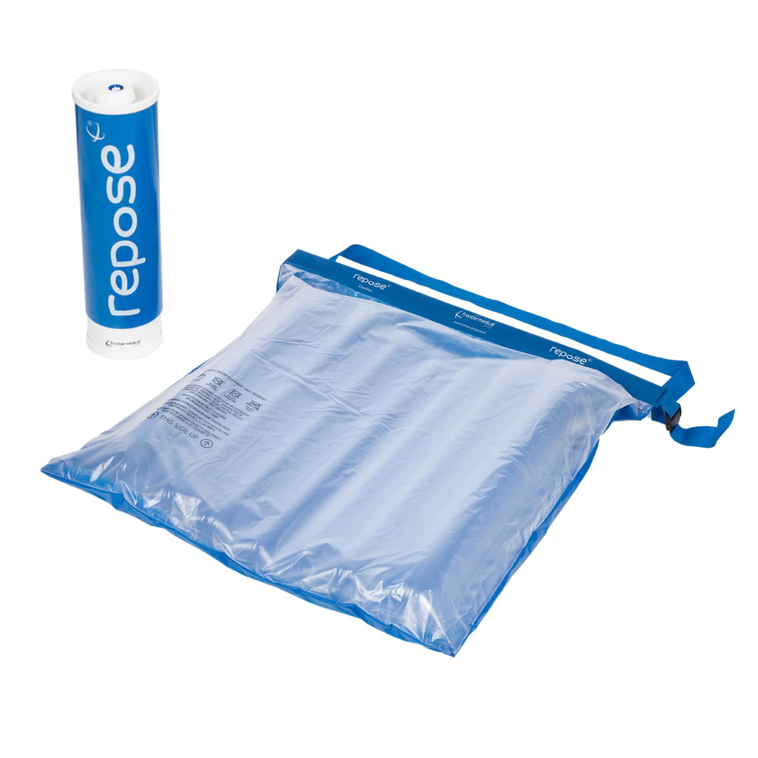 Pressure Relief Seat Cushion with Manual Pump - Inflatable Pressure Cushion for Chair or Wheelchair - Aids in the Prevention of Bed Sores and Pressure Ulcers Main image