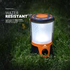 LED Camping Lantern – 1500 lm Camping Light Lamp, Up to 40 Hours Battery ( D Size ), Perfect Emergency Survival Kit Gear, Tough, Sturdy, Suited for Night Time Trips, Hiking, Camp - Orange