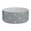 Polka Dot Grey Pet Bowl 18cm | 1.4 Litre Capacity | Stoneware Pet Bowl for Food & Water | Durable, Dishwasher & Freezer Safe | Textured Dot Design