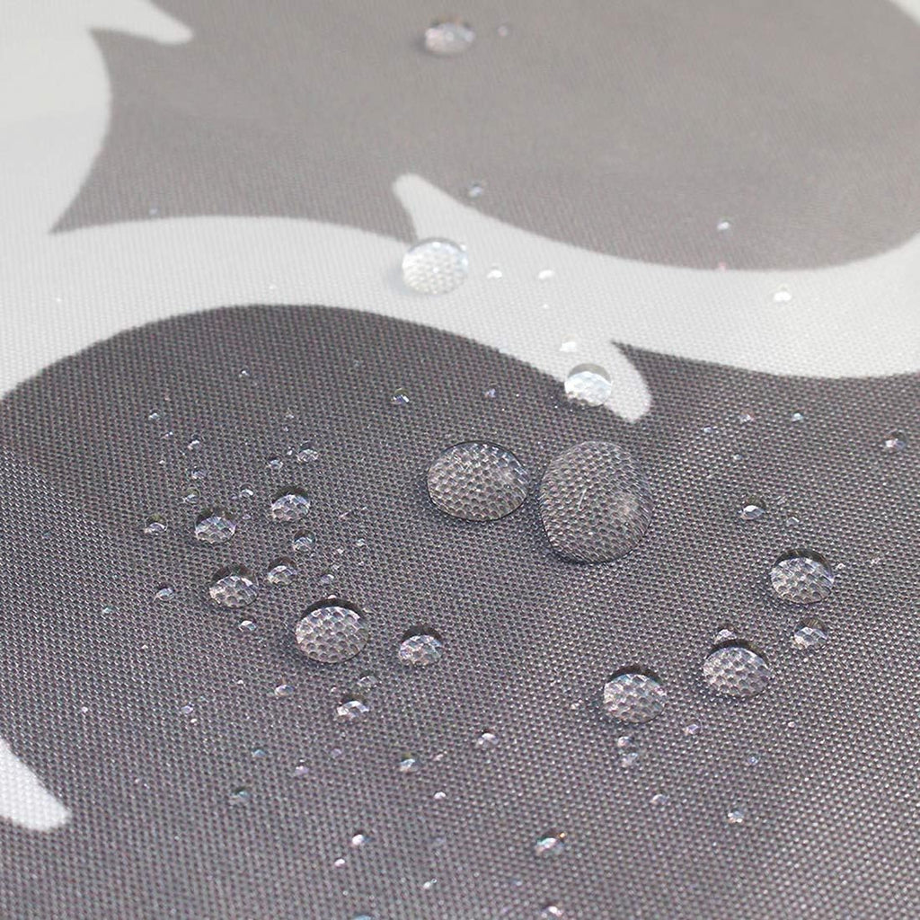 Shower Curtain 200 x 200cm Mildew Resistant Geometric Thick Polyester Fabric Bathroom Shower Curtain Waterproof Washable Bath Curtain with Hooks, Weighted Hem