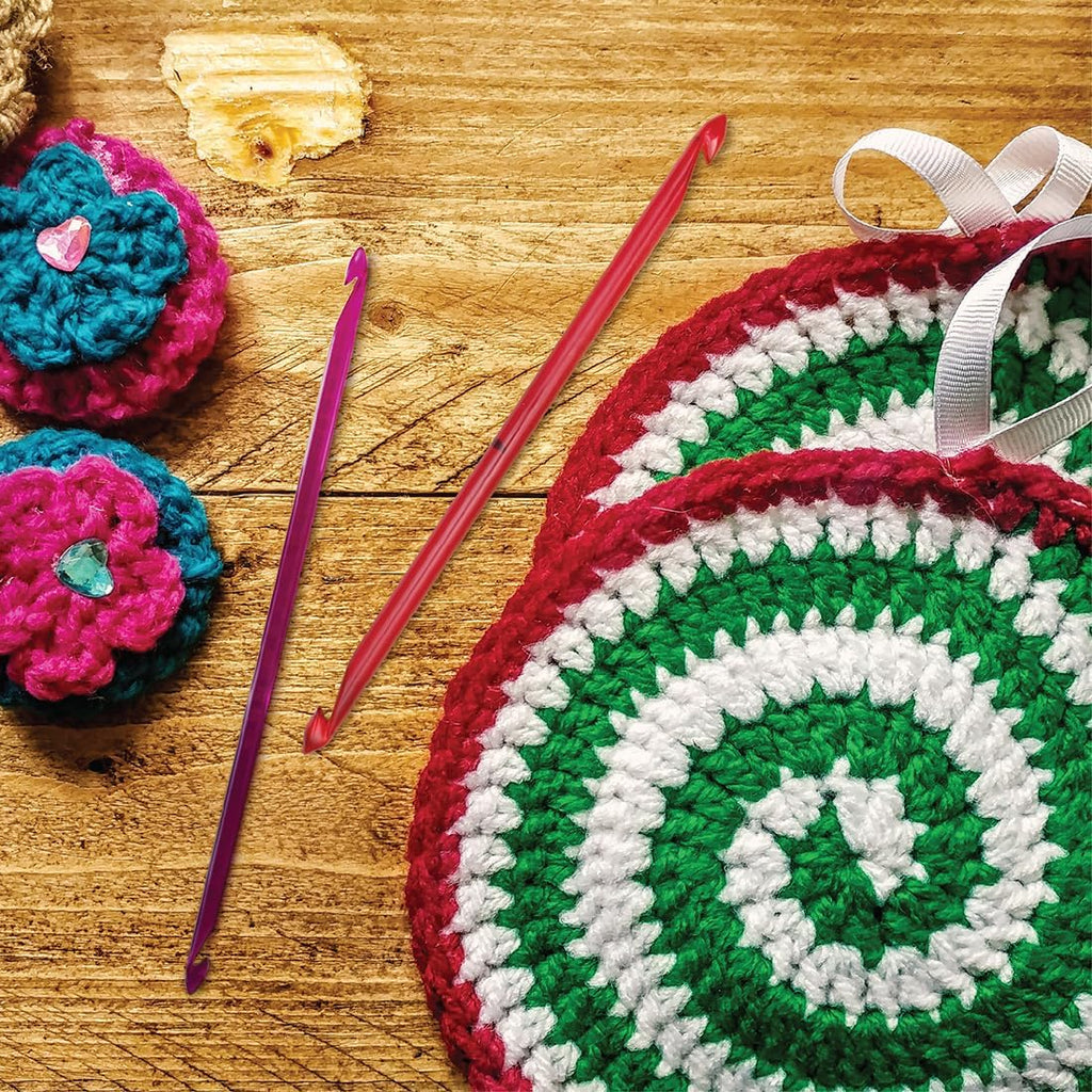 Knit Pro KP51422 5.50 mm Double Ended Traditional Tunisian Crochet Hook, Multi-Colour