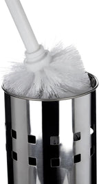 Housewares Square Design Toilet Brush Holder - Stainless Steel