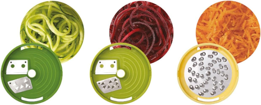 Spiro Hand Held Vegetable Slicer Spiralizer, Spaghetti Zoodle Zucchini Noodle Food Maker Spiraliser- Green, 24