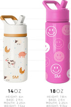 Kids Water Bottle with Straw | Insulated Stainless Steel Reusable Tumbler for Toddlers, Girls, Boys | Summit Collection | 415ml | Jurassic Jungle