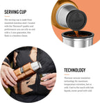 Thermos Stainless King 470ml Multi- Purpose Thermos Flask - Original-Style Flask can be used as Travel Mug or Insulated Water Bottle for Daily Commute & Weekend Adventures – Copper