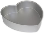 HRT082 Anodised Aluminium Heart Cake Pan 8 x 2-Inch Deep, Silver