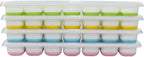 Ram® 4 X Pack Silicone Ice Cube Tray Set of 4 Ice Moulds Freezer Stackable Non Spill Ice Cube Tray Dishwasher Safe BPA Free