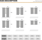 Eucalyptus Botanical Leaves Floral Kitchen Window Curtains Over Sink Boho Farmhouse Flower Leaf Small Window Treatment Sage Green Cafe Short Curtains for Bathroom Tier Drapes 27.5x39 inch