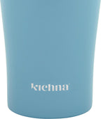 The Sipper Stainless Steel Insulated Tumbler with Straw and Lid Double Walled BPA Free Splash Proof Travel Cup for Cold Drinks 550ml - Powder Blue