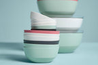 Serving Bowl with lid Silueta - Dishwasher & Microwave Resistant - Salad Bowl - Tapas Bowls - Tableware - 4000 ml - Nordic White