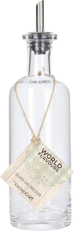 World of Flavours Italian Vinegar Bottle/Oil Pourer, Glass, Classic Design, 45 ml