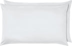 Microfiber Pillowcases, Standard Size 50 x 80 cm (Pack of 2), Bright White