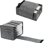 2 PCS Plate Cup Storage Box, Caravan Plate Holder, Camping Storage Bag, Plate and Cup Storage, for Protecting Motorhome Cupboard Kitchen Cookware