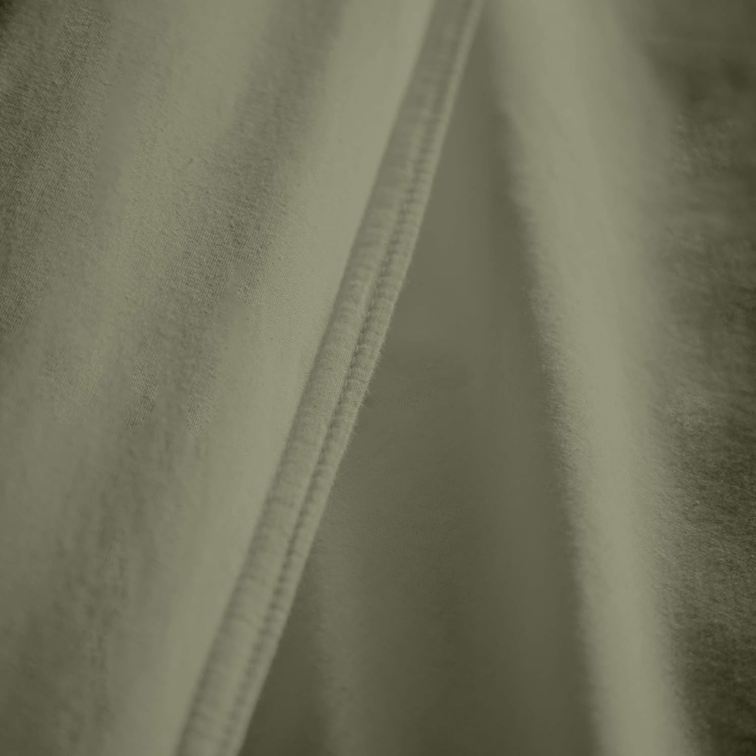Cassia - Relaxed Cotton Duvet Cover Set, 100%, Khaki, Single Secondary image