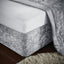 Crushed Velvet King Divan Base Wrap Silver BD/46254/W/BWRAPK/SI
