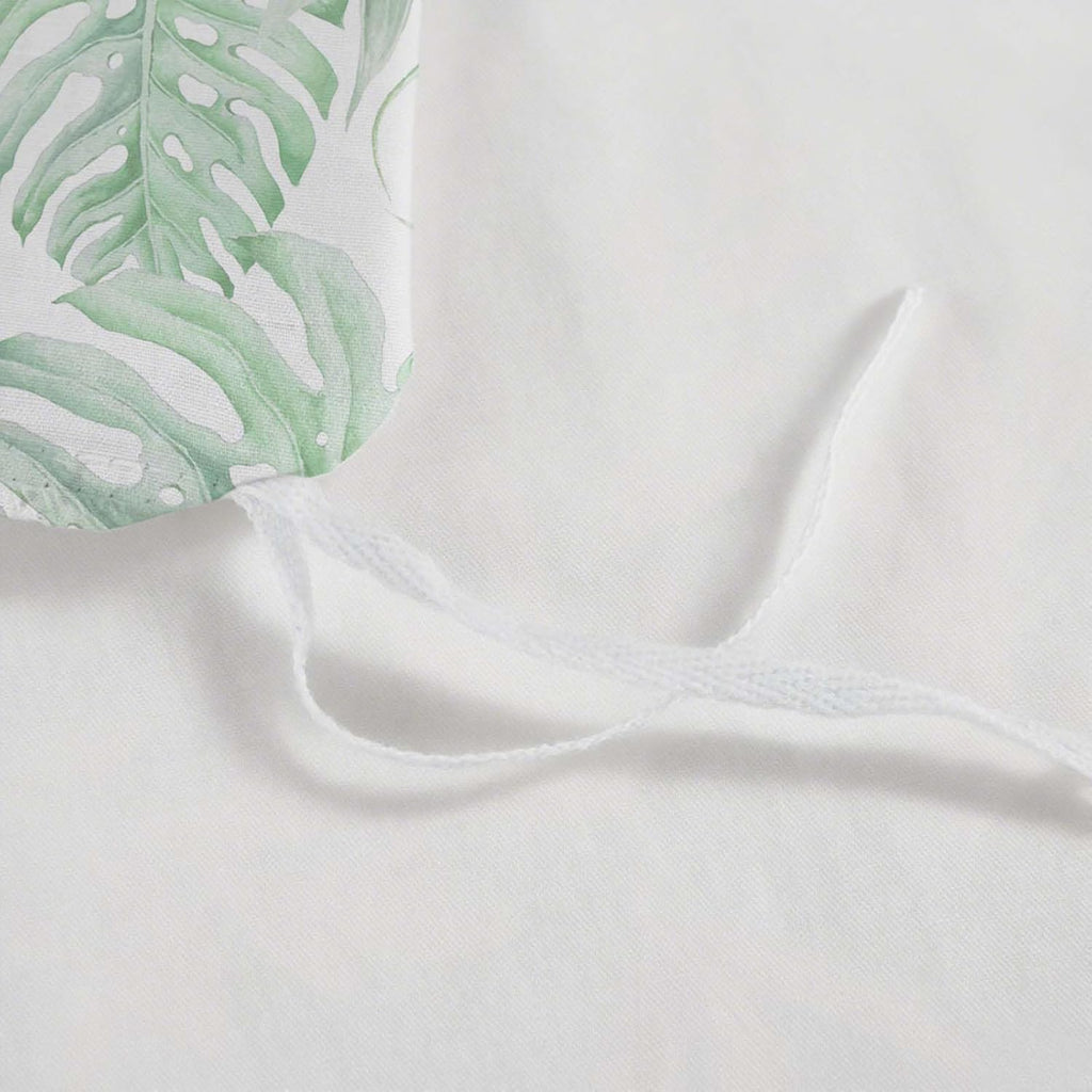 Palm Leaf Simple Light Green White King Size Duvet Cover Sets for Kids Adults,Plants King Size Bedding 3pc Bedspread Palm Leaf Bed Set,230X220cm