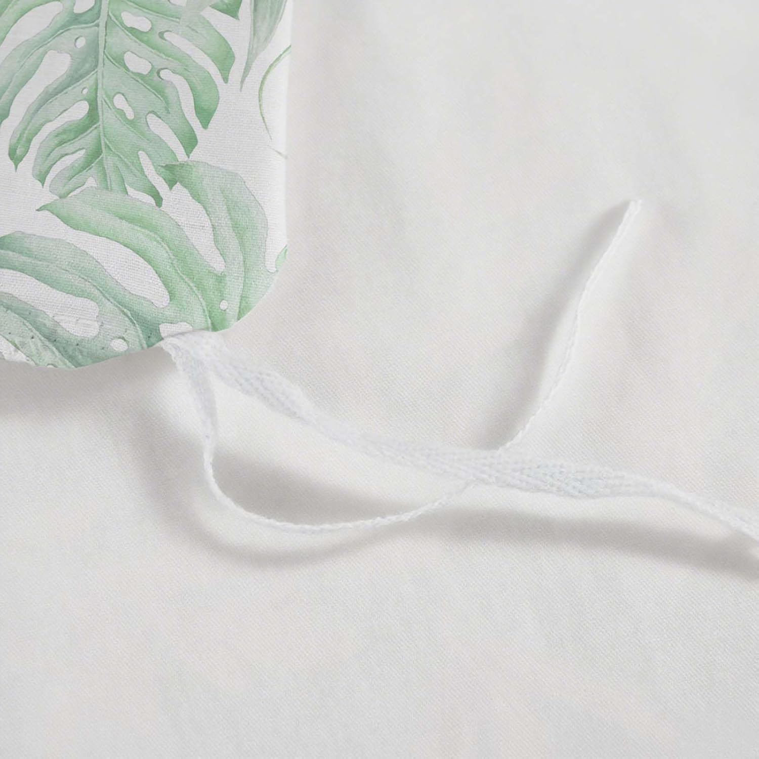 Palm Leaf Simple Light Green White King Size Duvet Cover Sets for Kids Adults,Plants King Size Bedding 3pc Bedspread Palm Leaf Bed Set,230X220cm