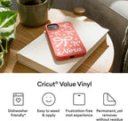 Value Vinyl | 30.5 cm x 6.1 m (12" x 20 ft) | Self Adhesive Permanent Vinyl for All Cricut Cutting Machines | White