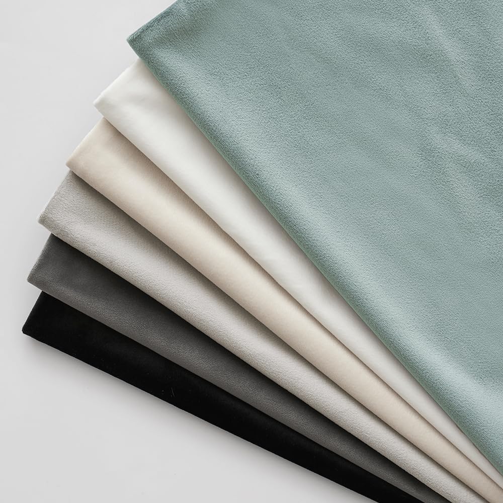 Christmas Velvet Cushion Covers Throw Pillow Case Soft Modern Decorative Square Luxury Pillowcases for Livingroom Bedroom with Invisible Zipper Set of 2 35cm x 35cm,14x14 Inches Cream White