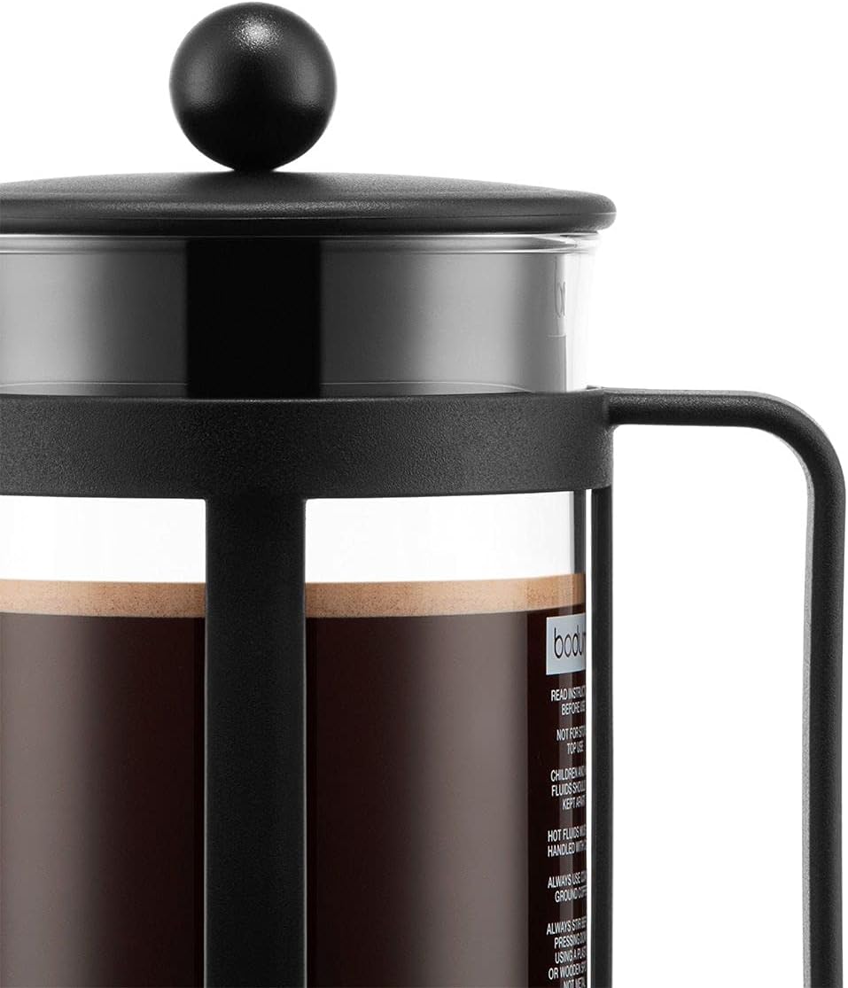 French Press Kenya - 1L / 8 Cups Manual Coffee Maker - Heat-Resistant Glass & Stainless Steel - Dishwasher Safe Cafetiere - Made in Portugal
