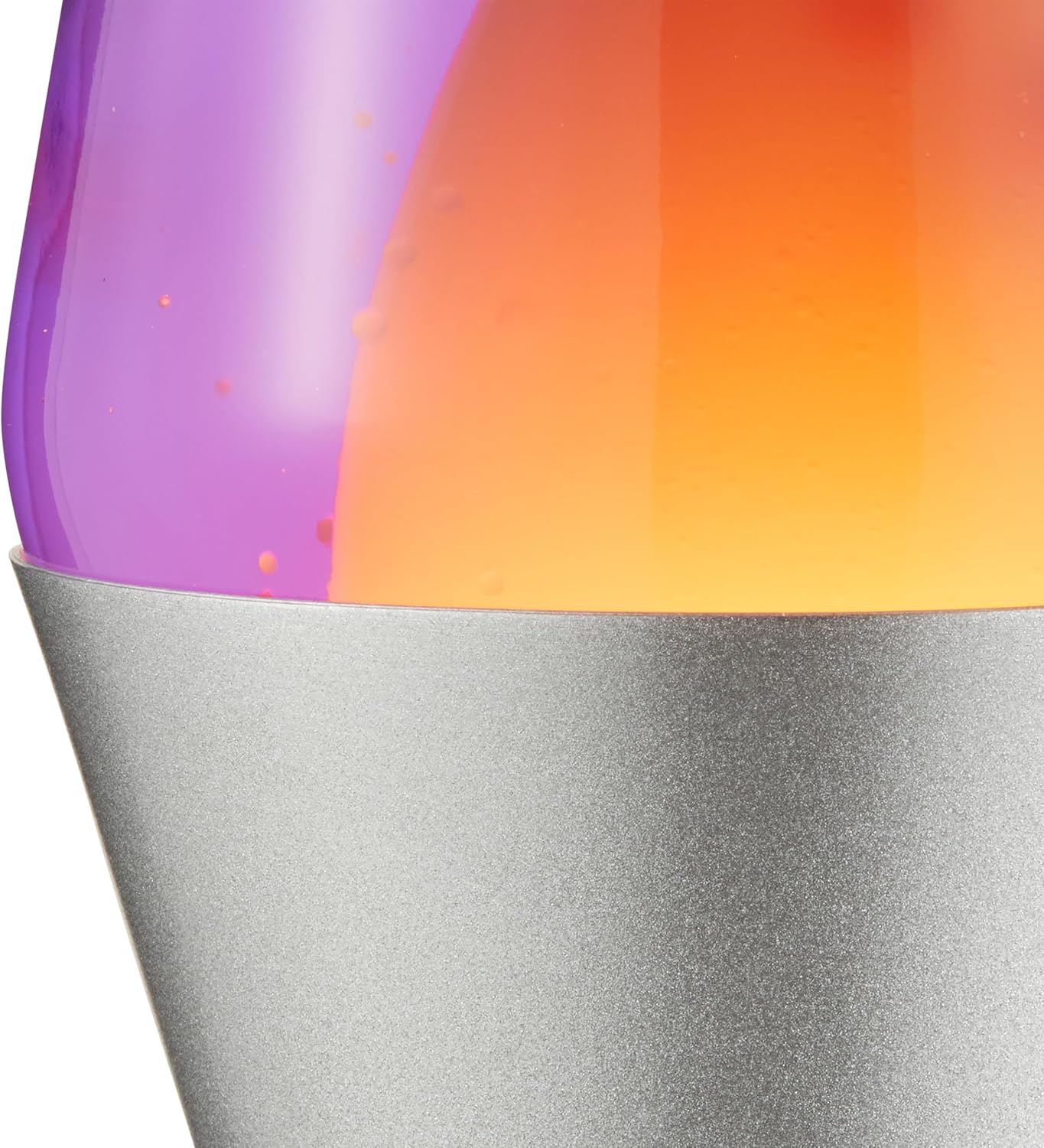 Lamp 2125, Yellow Wax, Purple Liquid, Silver Base and Cap, Original 14.5 inch LAVA Motion Lamp to Illuminate Your Mood