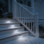 Solar Lights Outdoor Garden - Pack of 8 Outdoor Lights - Waterproof Night Light for Pathway, Patio, Deck, Fence - Solar Security Light with Dusk to Dawn Sensor - Outdoor Lighting