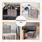 Large Laundry Bags Pack of 5 Storage Bags Reusable Laundry Bags with Zips Ideal for Moving House Clothing & Wardrobe Storage (60L x 25W x 50H cm)