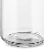 AMDR06 B Glass Gianni Jar A Little Man Holding On Tight Large Kitchen Box with Hermetic Lid in Thermoplastic Resin, Black, 140 cl