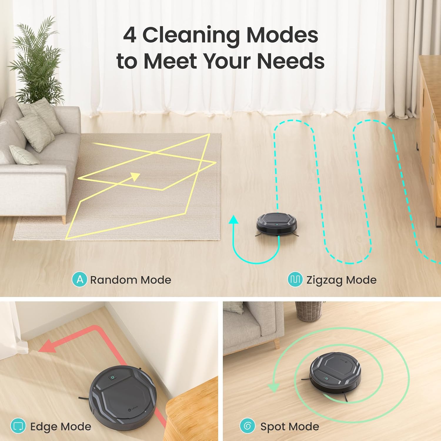 M210P Grey Robot Vacuum Cleaner Remote Control, Small Robot Robotic Vacuum 7.8cm Thin 28cm DIA, 2200 Pa Suction, Alexa Voice Control Self-Charging Robotic Vacuum Ideal for Pet Hair Hard Floor