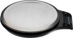 Digital kitchen scales with LCD display (with batteries), Black and Stainless Steel, BPA free, Weighs up to 11 pounds