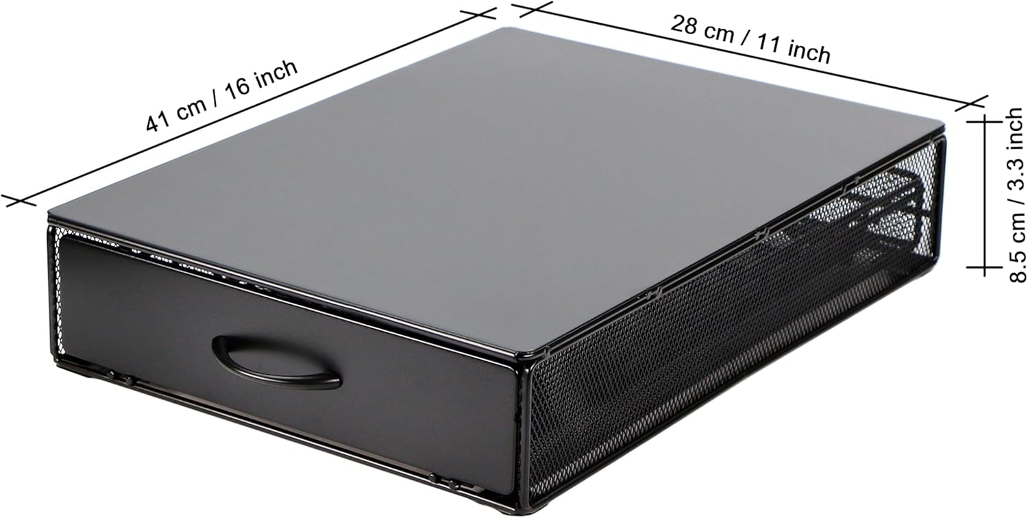 Coffee Capsule Drawer Compatible with Vertuo, Not Sold or Created by Vertuo, Max Capacity 40 Pod - Machine Stand Matte Finish Top, Pods Storage Holder Dispenser Secondary image