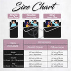 Premium Heart Duvet Cover Single Pink, Soft Printed Bedding Sets, Warm & Cosy Quilt Covers, 705864