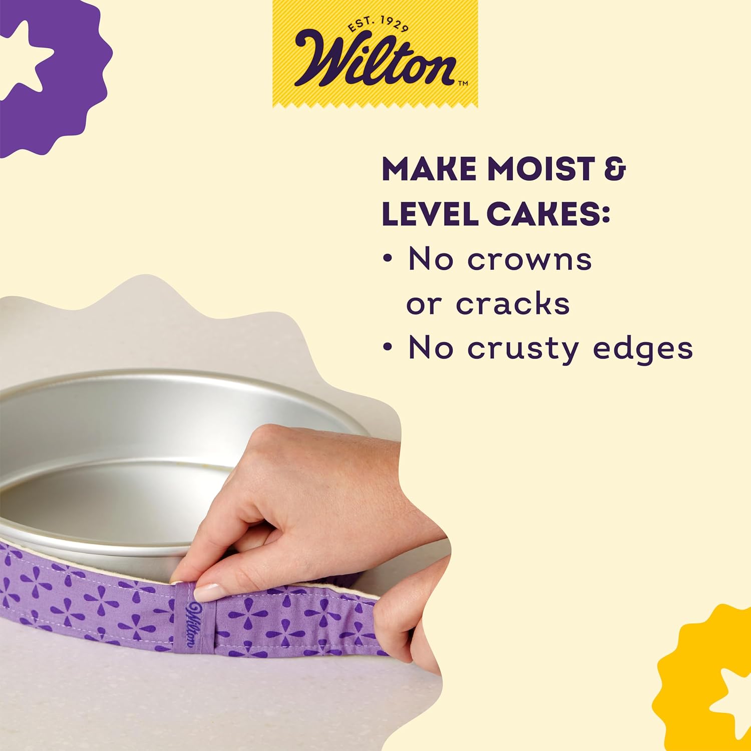 Bake Even Cake Strips, 2 Pieces, Purple