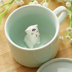 Coffee Milk Tea Ceramic Mugs 3D Animal Morning Cup Best Gift for Morning Drink Weddings Birthdays Gifts for Women Father's Day Mother for Girls Boys