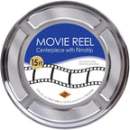 Beistle 50091 Movie Reel with Filmstrip Centerpiece Centrepiece, Cardboard, Multicolor