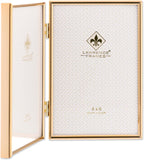 Lawrence Frames Hinged Simply Gold Metal Picture Frame, 4x6 Double