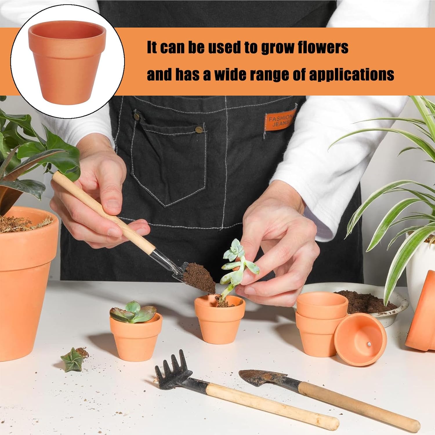 25 Pack Mini Terracotta Pots for Plants, Small Flower Pot for Succulents, Cacti, and Herb Gardening, Ideal for Indoor and Outdoor Decor