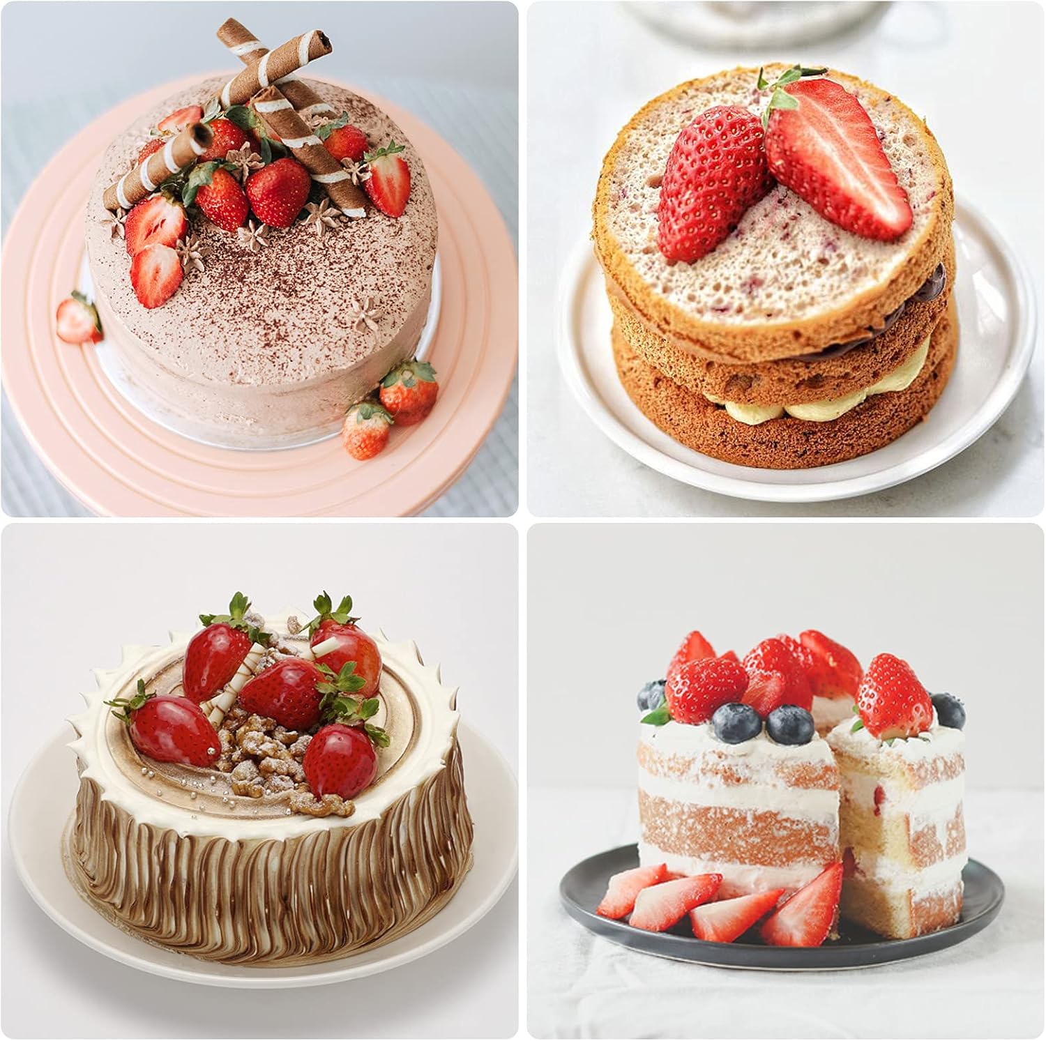 Cake Tins for Baking, 4 Inch Mini Springform Cake Tin Set Small Cheesecake Tins Moulds Pan Round with Removable Bottom Non-Stick Coating for Pie Cheesecake Pizzas Quiches (Rotundity) Secondary image