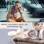 Bathroom and Kitchen 2 Pc Hand Towels Pack - 500 GSM Natural 100% Egyptian Cotton -Quick Dry and Absorbent - Fast Drying Soft and Luxurious Bath Hand Towel Set (Grey, 50x80 CM)