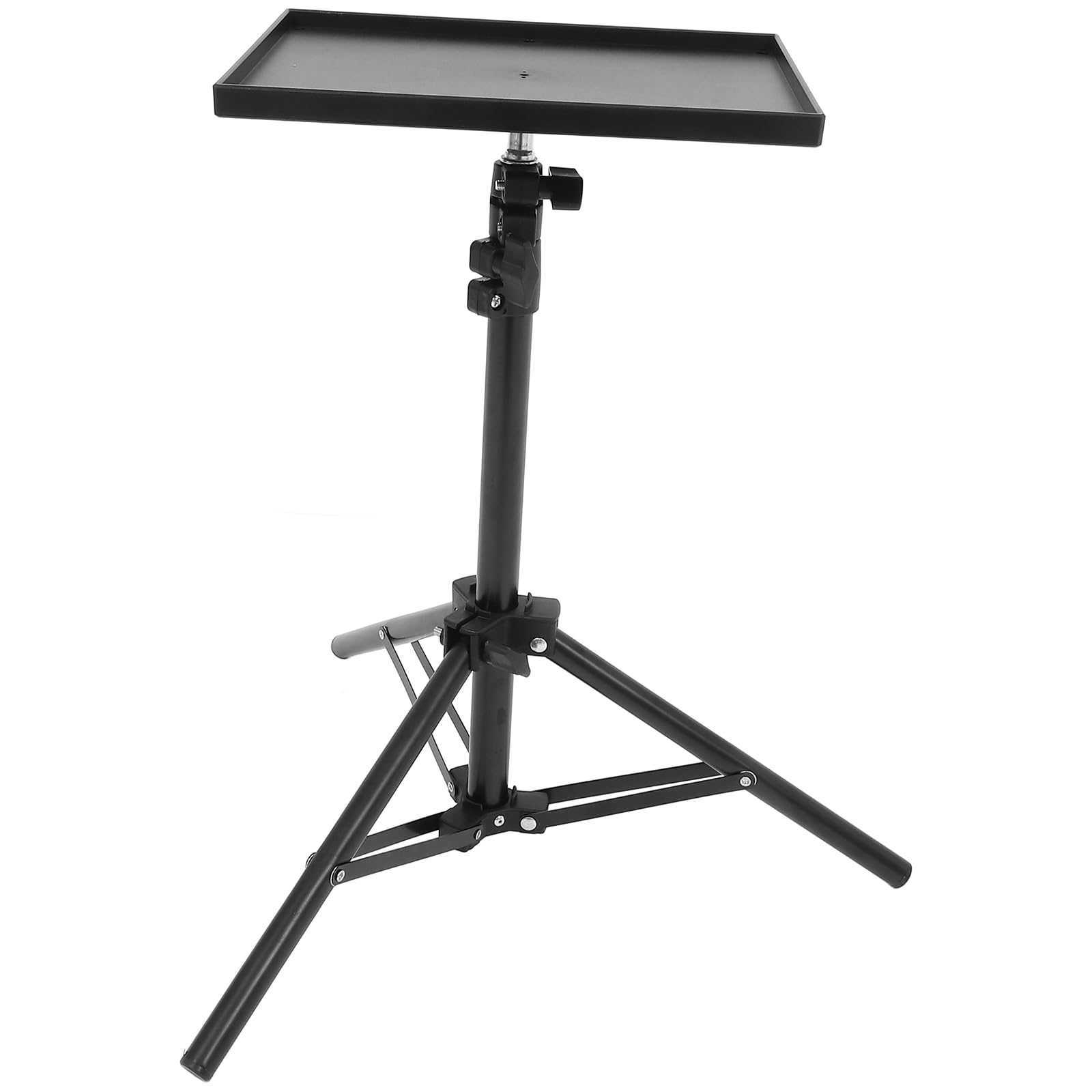 114cm Projector Stand Tripod Stand Adjustable Floor Projector Tripod with Tray Adjustable Height DJ Racks for Office Home Stage Racks Holder Mount Main image