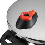 Amazon Basics Stainless Steel Pressure Cooker, 4 litres, Silver