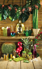 BCSTIRASTD Tropical Chic Novelty Glass Cocktail Stirrers (Set of 6), 1 x 1 x 1 cm