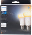 White Ambiance Smart Light Bulb 60W - 800 Lumen 2 Pack [E27 Edison Screw] with Bluetooth. Works with Alexa, Google Assistant and Apple Homekit.