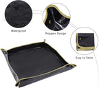 100cm x 100cm Plant Repotting Mat Waterproof Planting Operation Mat Thicken Indoor Transplanting Planting Tarp Mat Green, Black