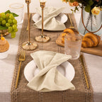 Boho Christmas Table Runner Macrame Farmhouse 95 Inch Burlap Jute Bamboo Coffee Table Runner Rustic Table Cover Dresser Scarf for Christmas Dining Kitchen Table Centerpiece Decor