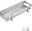 Shower Caddy,Bathroom Shelf Wall Mounted SUS 304 Stainless Steel Heavy Duty Shower Shelf With 2 pcs Hooks（Brushed Silver 15.8 Inch）